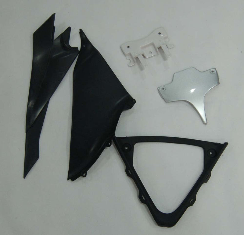 Fairings 2008-2010 Suzuki GSXR 600 750 Sølv Svart GSXR Racing Generisk