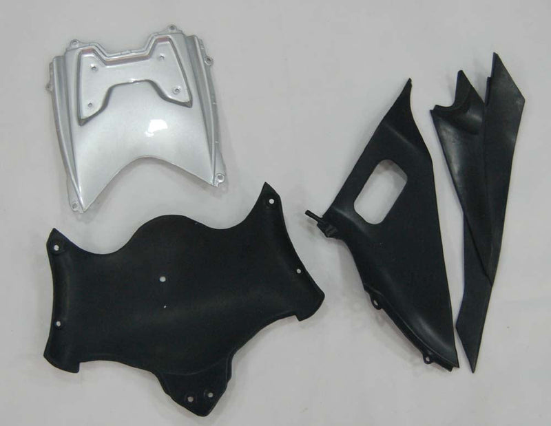 Fairings 2008-2010 Suzuki GSXR 600 750 Sølv Svart GSXR Racing Generisk