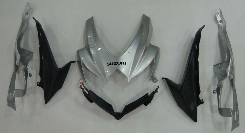 Owiewki 2008-2010 Suzuki GSXR 600 750 Srebrny Czarny GSXR Generic