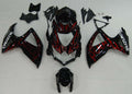 For GSXR 600/750 2008-2009 Bodywork Fairing Black ABS Injection Molded Plastics Set