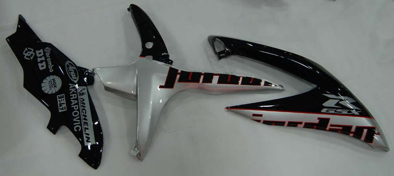 Fairings 2008-2010 Suzuki GSXR 600 750 Black Silver Jordan Generic