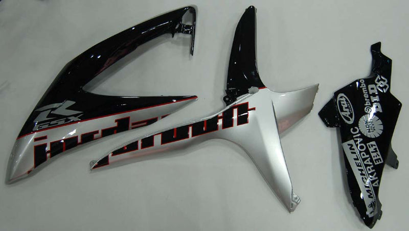 Fairings 2008-2010 Suzuki GSXR 600 750 Black Silver Jordan Racing Generic