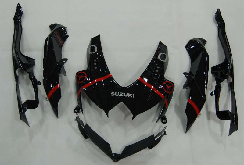 Carenados 2008-2010 Suzuki GSXR 600 750 Negro Plata Jordan Genérico