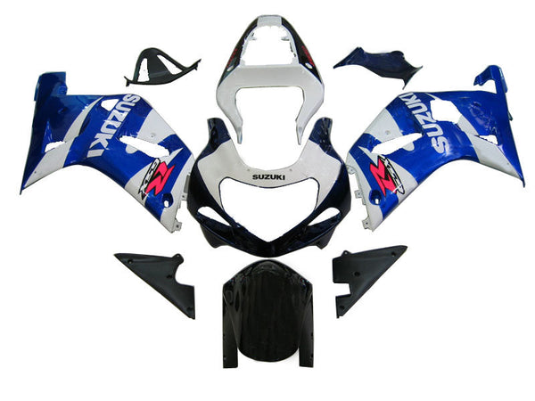 For GSXR750 2000-2003 Bodywork Fairing Blue ABS Injection Molded Plastics Set