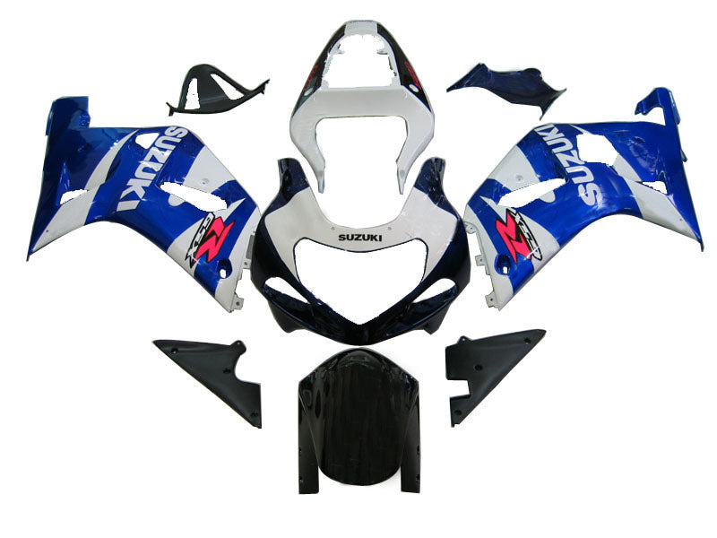 Owiewki 2001-2003 Suzuki GSXR 750 niebiesko-białe Suzuki GSXR Racing Generic