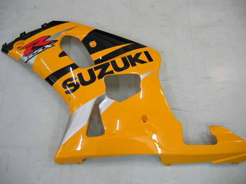 For GSXR750 2000-2003 Bodywork Fairing Yellow ABS Injection Molded Plastics Set