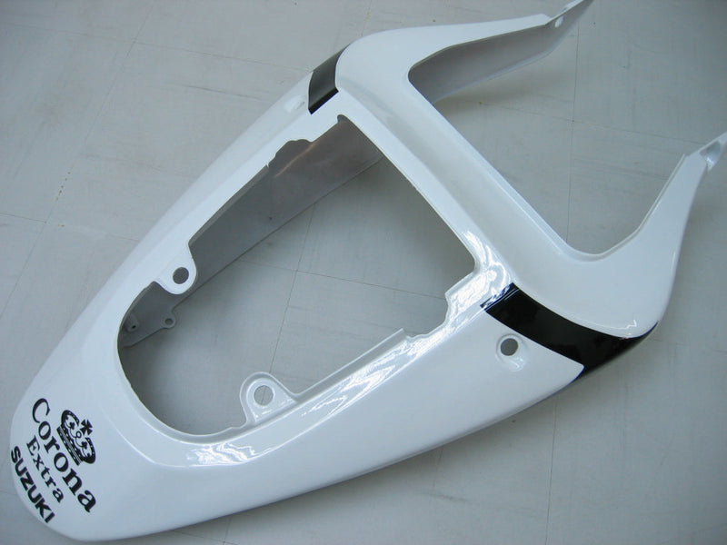 Carenados 2001-2003 Suzuki GSXR 750 Blanco Negro Alstare Corona Racing Genérico