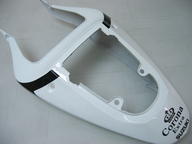 Carenados 2001-2003 Suzuki GSXR 750 Blanco Negro Alstare Corona Racing Genérico