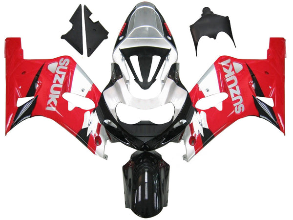 Owiewki 2001-2003 Suzuki GSXR 750 Czerwony Srebrny Czarny GSXR Racing Generic