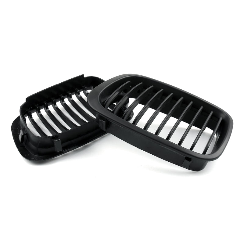 Przedni płot Grill Grill ABS Czarna siatka dla BMW E46 4D (1998-2001) 3 Series Generic