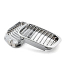 Frontzaun Grillgitter ABS Schwarz Mesh Für BMW E46 4D (1998-2001) 3er Generic