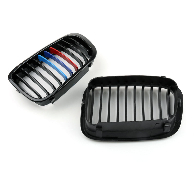 Przedni płot Grill Grill ABS Czarna siatka dla BMW E46 4D (1998-2001) 3 Series Generic