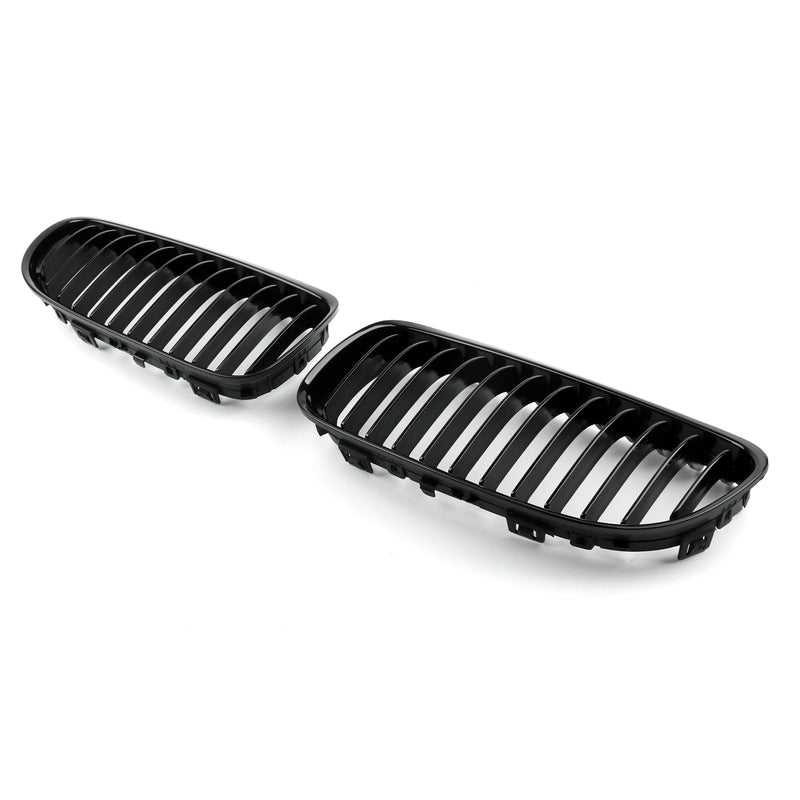 Mattschwarzer vorderer Nierengrill Mesh-Grillnase für BMW E90 E91 LCI (2009–2012) Generic