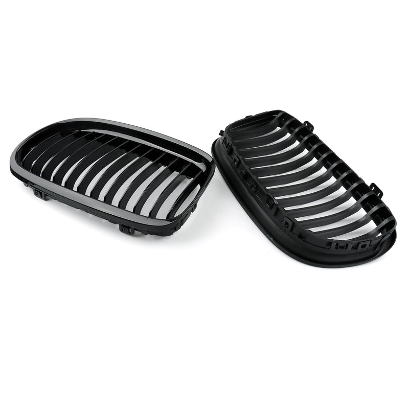 Mattschwarzer vorderer Nierengrill Mesh-Grillnase für BMW E90 E91 LCI (2009–2012) Generic