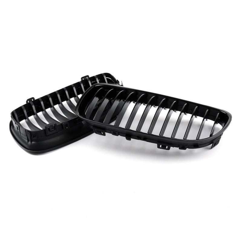 Matowy czarny przedni grill nerkowy Siatkowy nos grilla do BMW E90 E91 LCI (2009-2012) Generic