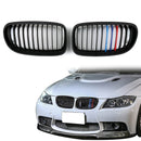 Mattschwarzer vorderer Nierengrill Mesh-Grillnase für BMW E90 E91 LCI (2009–2012) Generic