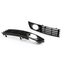 2 Stück Low Bumper Nebelscheinwerfer Lampe Kühlergrill Grillabdeckung für Audi A4 B6 (2002-2005) Generic