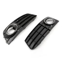 2009-2011 Audi A4 A4L B8 Euro Přední nárazník Mlhovka Kryt mřížky Matte Black Generic