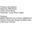 Främre kylargaller blanksvart för BMW E90/E91 LCI 3-serien (2008-2012) Generic