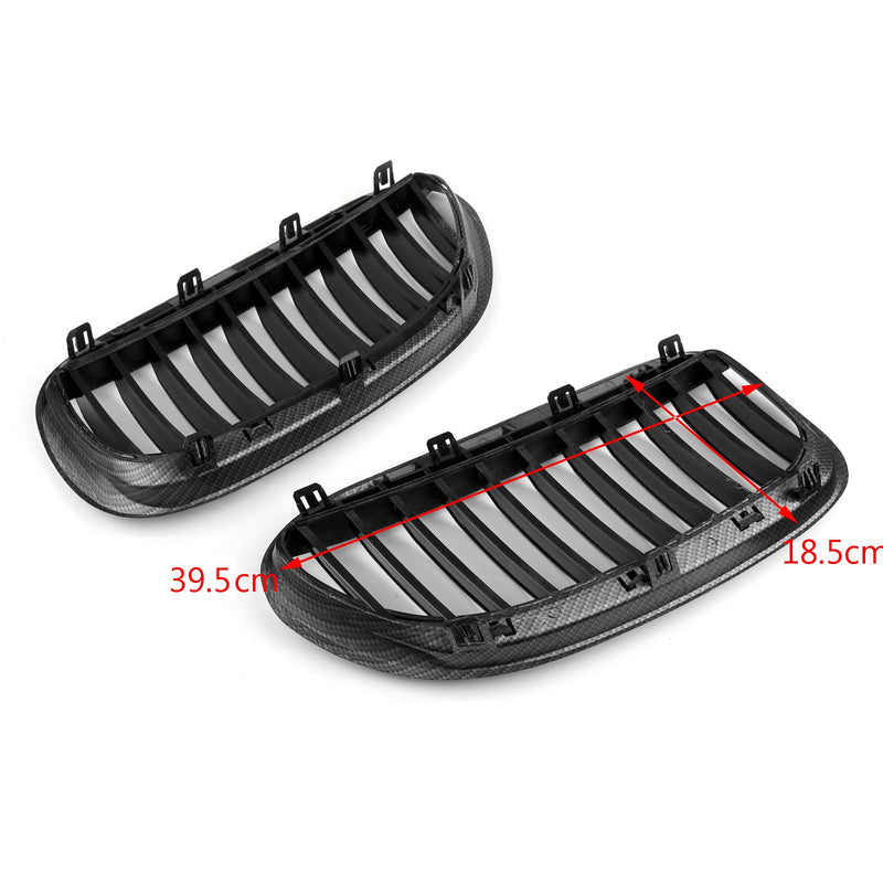 Glanset/matt sort BMW 2004-2010 E63 E64 6-serie Coupe Cabriolet Front Grill Generic