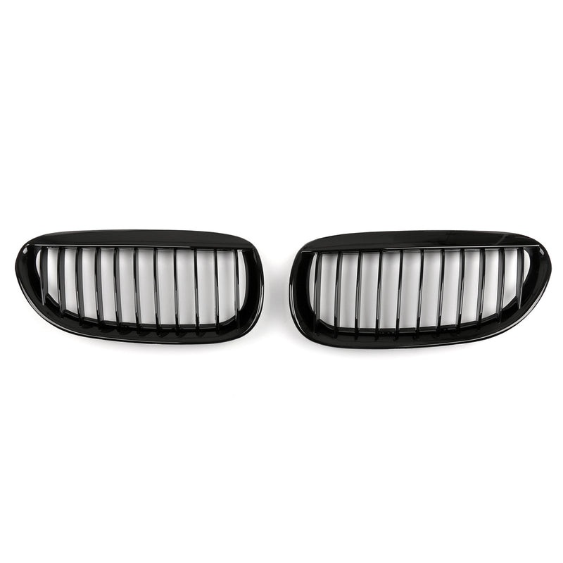 Glanset/matt sort BMW 2004-2010 E63 E64 6-serie Coupe Cabriolet Front Grill Generic