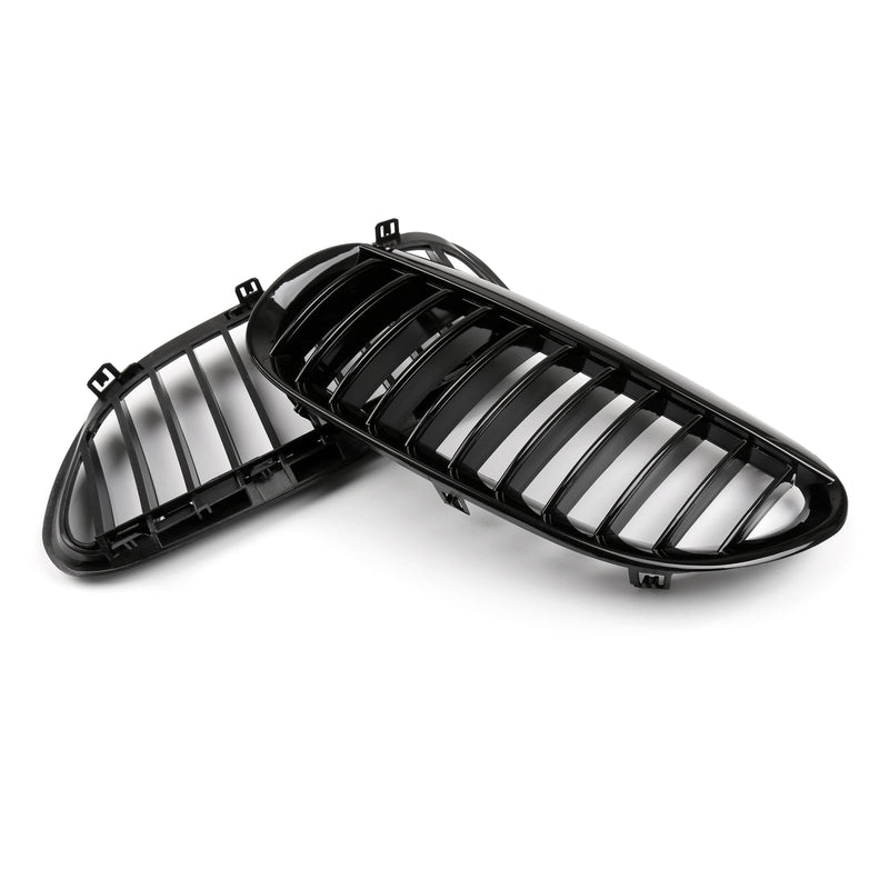 Błyszczący/Matowy Czarny BMW 2004-2010 E63 E64 6 Series Coupe Cabrio Przedni grill Generic