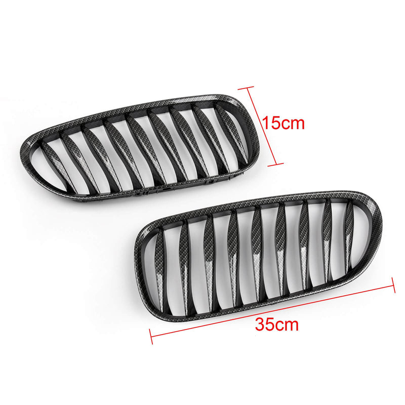 BMW Radiatorgitter 2x Frontstøtfanger Sport Nyre Grill for BMW Z4 E85 E86 2003-2008 Generisk