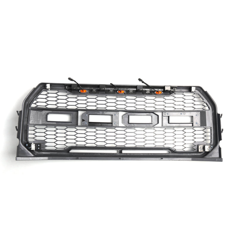 2015–2017 Ford F150ABS Frontstoßstangen-Grillgitter mit LED-Raptor-Ersatz generisch