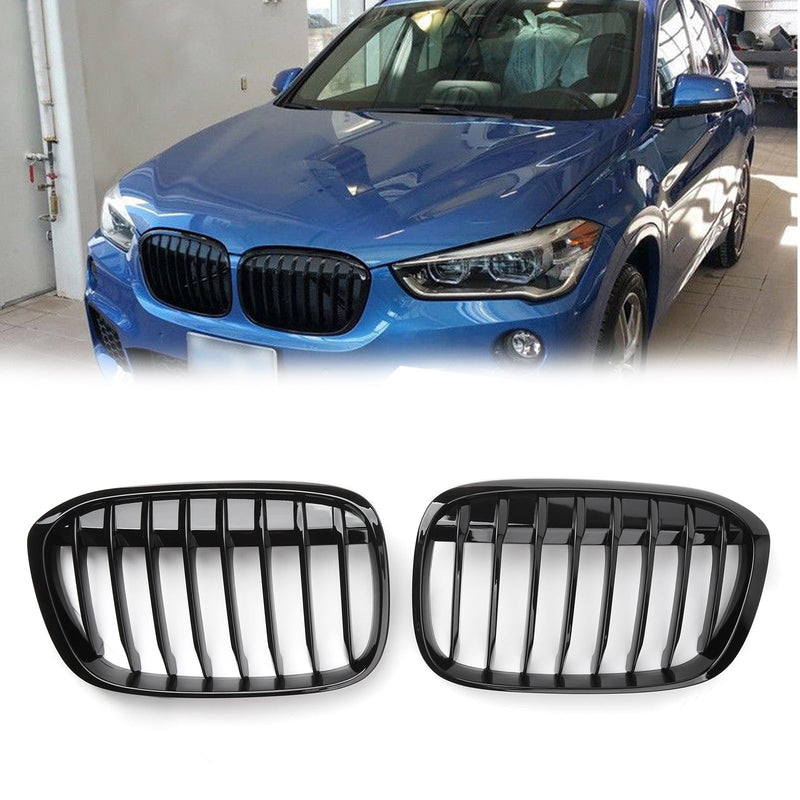 Uusi pari etusäleikköä BMW 2016+ F48 F49 X1 X-Series Black Genericille