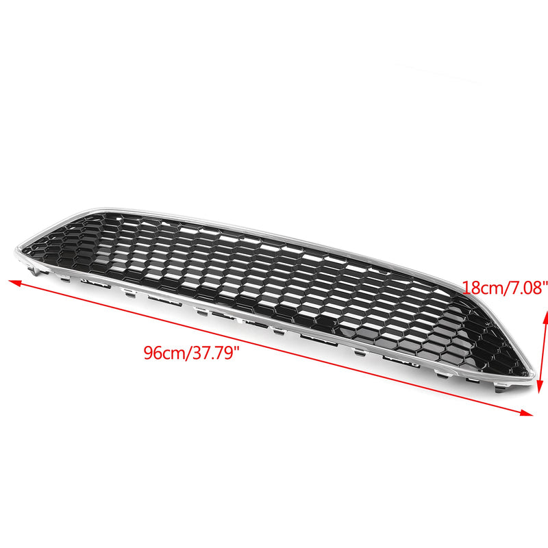 Støtfangergitter foran ABS blank svart bikakemønster for Ford Focus (2015-16) Generisk