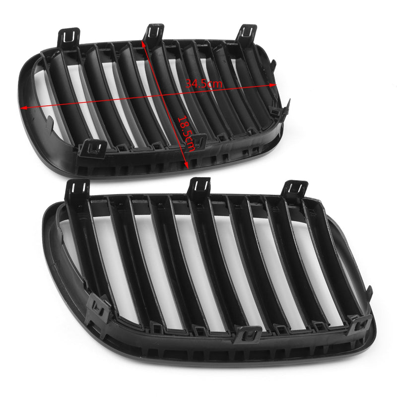 VIPRH 1 Paar schwarzer vorderer Stoßfänger Kühlergrill für BMW E83 X3 2007-2010