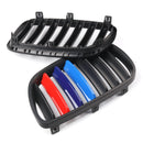 1 par preto grade do pára-choque dianteiro para BMW E83 X3 LCI Facelift 2007-2010 genérico