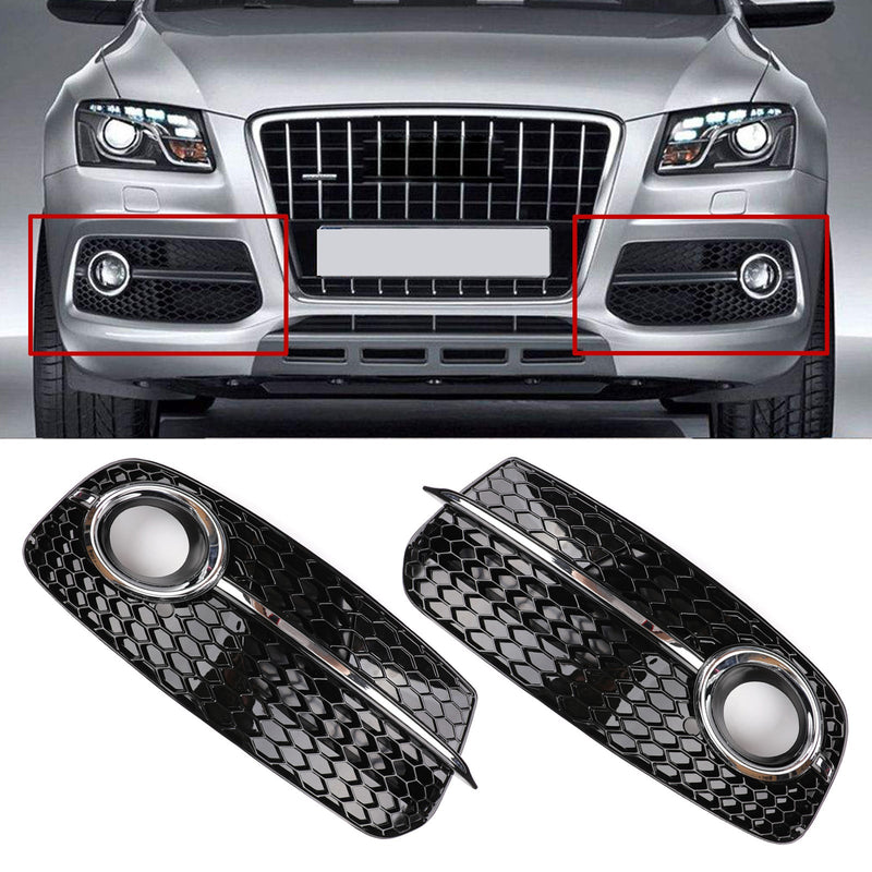 Audi Q5 2013-2016 Frontstøtfanger Tåkelys Grille 1PC L/R Ikke egnet for SQ5 & SLINE