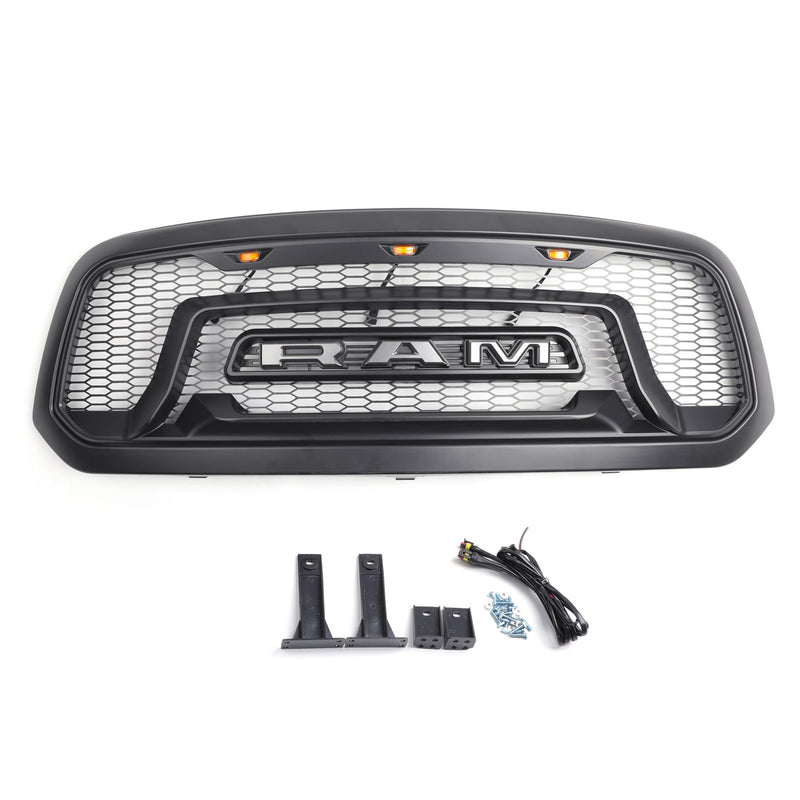 Ram 1500 2013-2018 Grill ABS Zderzak o strukturze plastra miodu Siatka grillowa Rebel Style BLK Generic