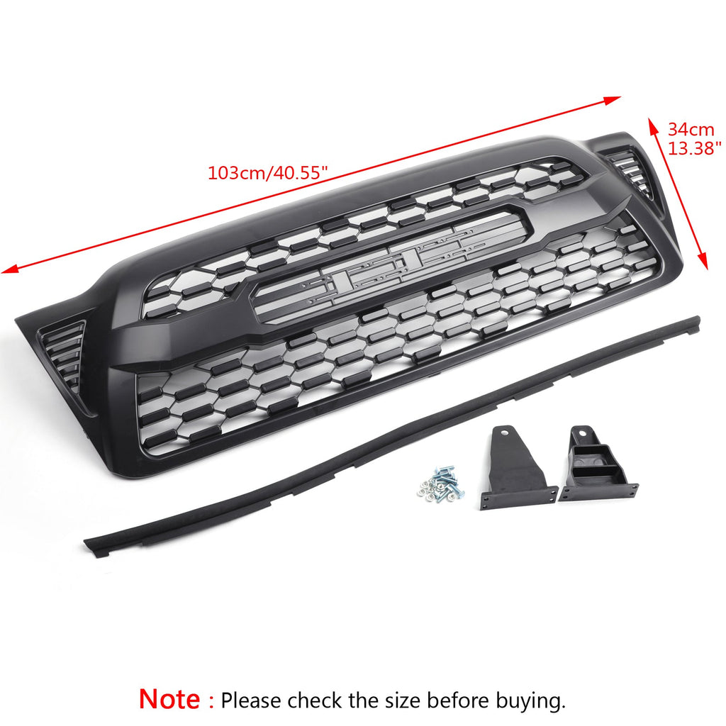 3RD Gen TRD Pro Style Kühlergrill mit Toyota Letters für Tacoma (2005-
