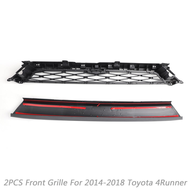 14-19 4Runner TRD PRO 2-delad främre stötfångargrill PZ323-35056 PZ327-35053 Grillbyte Generic