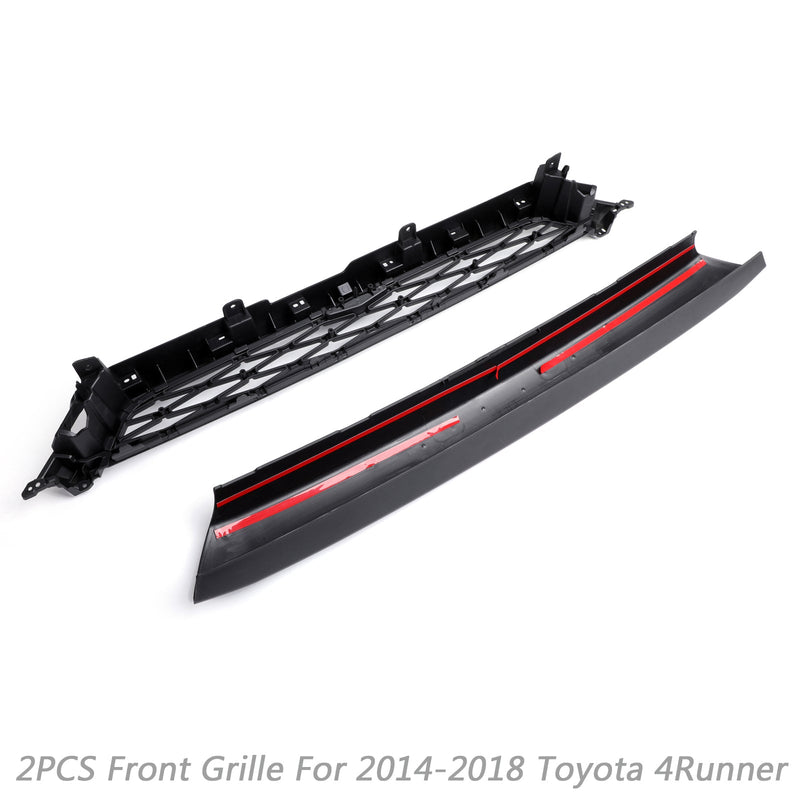 14-19 4Runner TRD PRO 2-delad främre stötfångargrill PZ323-35056 PZ327-35053 Grillbyte Generic