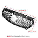 117 kr W117 CLA250 2013-2016 Mercedes-Benz Diamond Star Grill erstatningsgrill Silver Generic