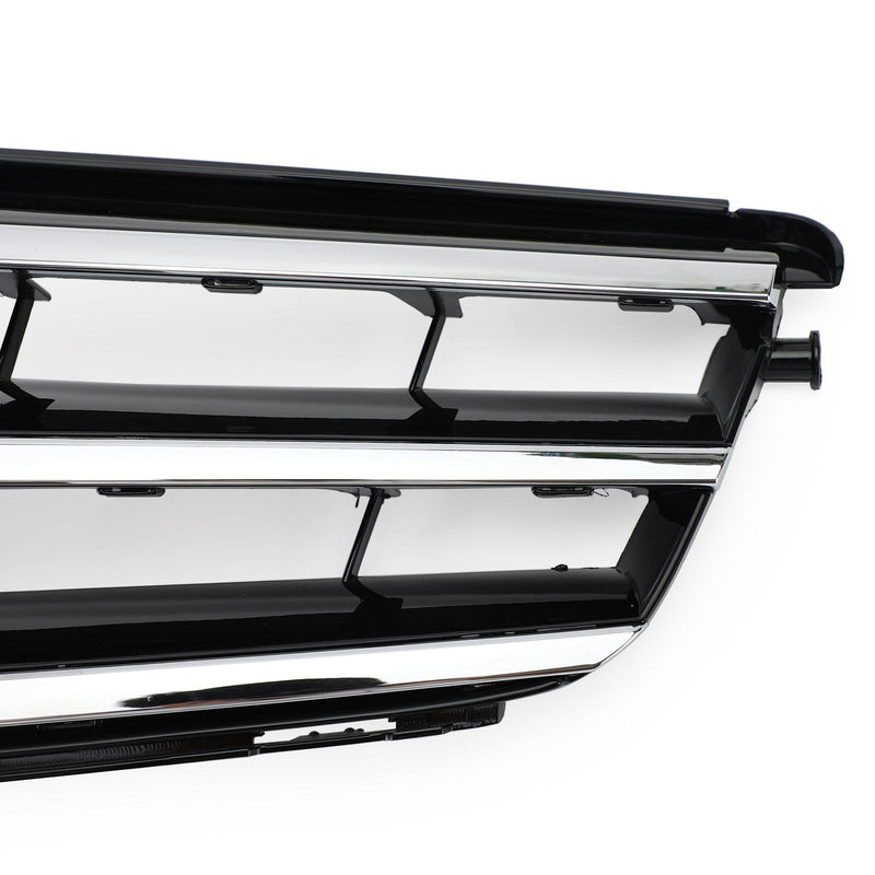 Svart krom LED frontgrill för Benz C Class W204 C300 C350 2008-2014 Generic