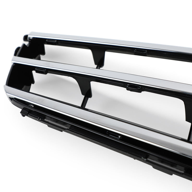 Svart krom LED frontgrill för Benz C Class W204 C300 C350 2008-2014 Generic