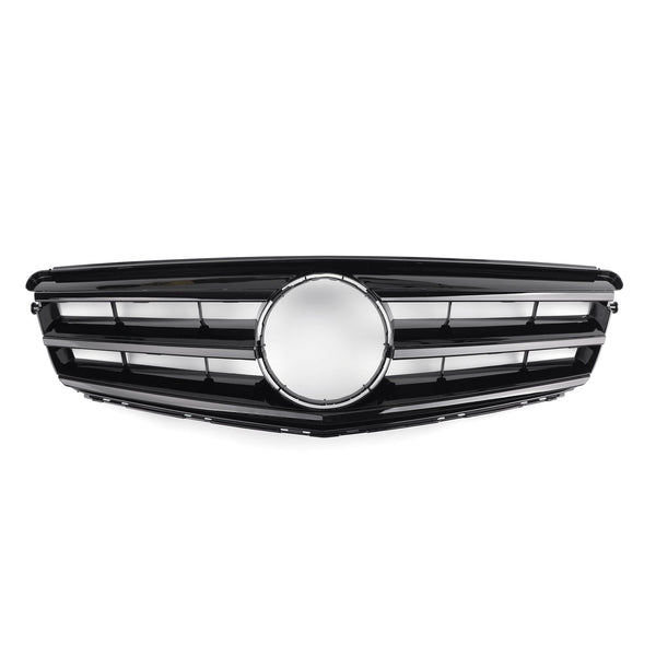 Parrilla frontal con emblema LED compatible con BENZ W204 C300 C350 2008 2009 2010 2011 2012 2013 2014 Genérico