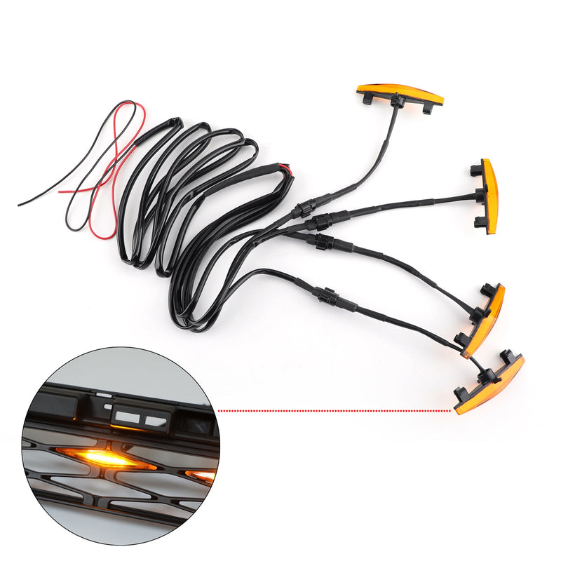 4Runner TRD Pro 2014-2019 Toyota 4PCS muoviset auton säleiköt Grill LED-valot yleiset