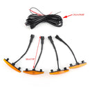 4Runner TRD Pro 2014-2019 Toyota 4PCS Parrillas de plástico para coche Parrilla Luces LED Genéricas