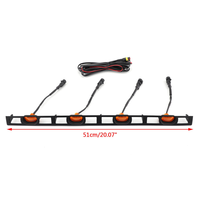 Tacoma 2012-2015 Toyota 4X Front Bumper Huv Grill Ersättningsgrill LED-lampor Generic