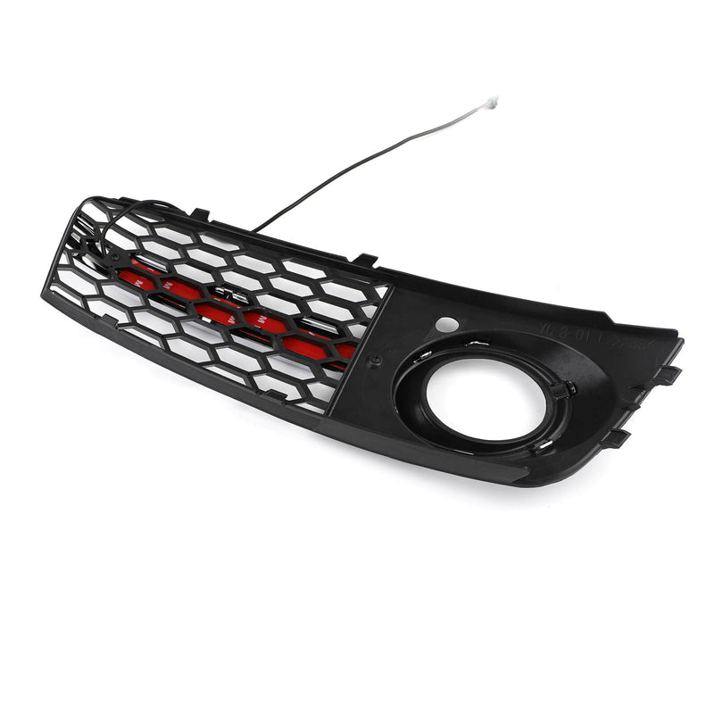 Flytende LED Honeycomb Grille Tåkelys Blinklys DRL for Audi A4 B8 09-11 Generisk