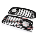 L+R Fog Light Grill Kühlergrill mit Trim für Audi A5 S-Line S5 B8 RS5 2008-2012