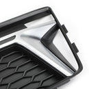 1 Paar Nebelscheinwerferabdeckung Kühlergrill Chromblende für Audi S4 S-Line B9 2016-2018 Generic