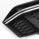 1 Paar Nebelscheinwerferabdeckung Kühlergrill Chromblende für Audi S4 S-Line B9 2016-2018 Generic