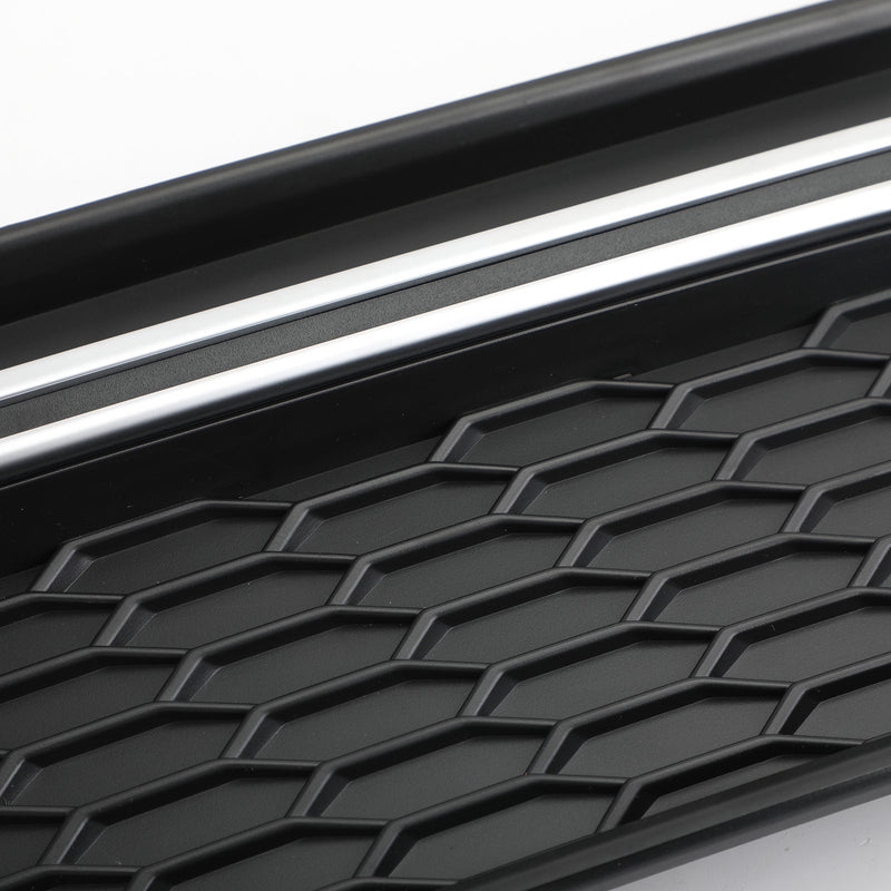 1 par de cubiertas de luz antiniebla para radiador, parrilla cromada para Audi S4 S-Line B9 2016-2018 genérico