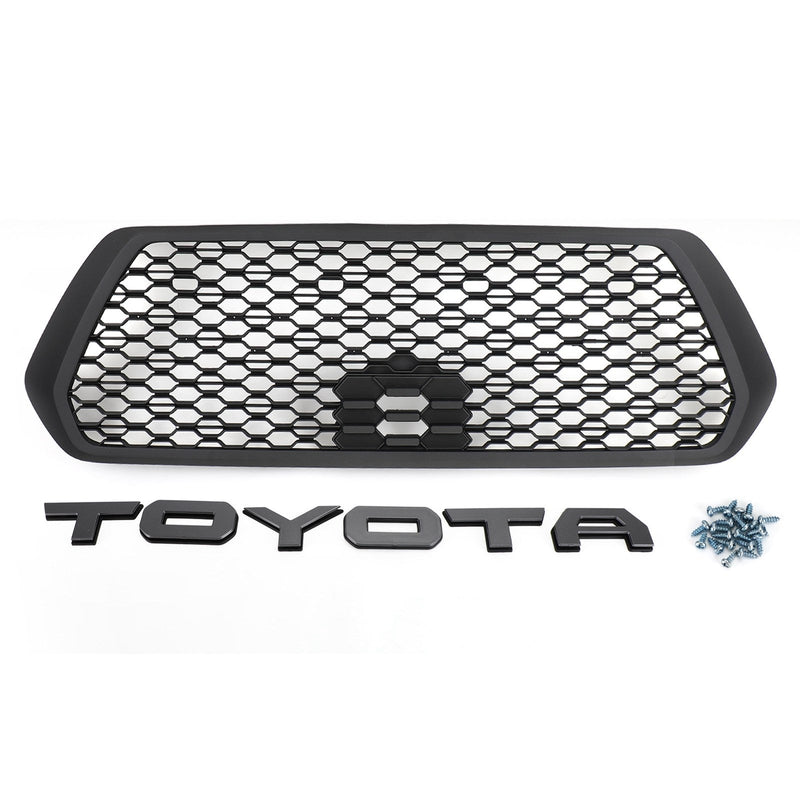 2016-2023 TRD PRO Matowy czarny Toyota Tacoma Przedni zderzak Maska Grill Grill Generic